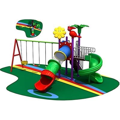 MYTS Mega Pino wavy slide and swings